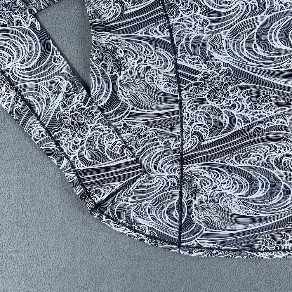 Lululemon Shirt 12 Black White On Pace Seawheeze 2018 Waves Alpine Running - Picture 3 of 6